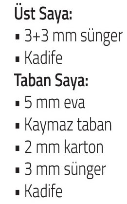 Kadife Çift Kat Çift Taban Nakışlı Terlik -ÖZELLİKLERİ 2